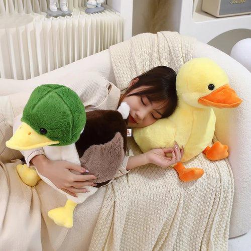 Load image into Gallery viewer, 32/44CM Cute Hairy Plush Duck Toys Kawaii Furry Duck Doll Stuffed Soft Animal Pillow Lovely Kids Girls Children Birthday Gift
