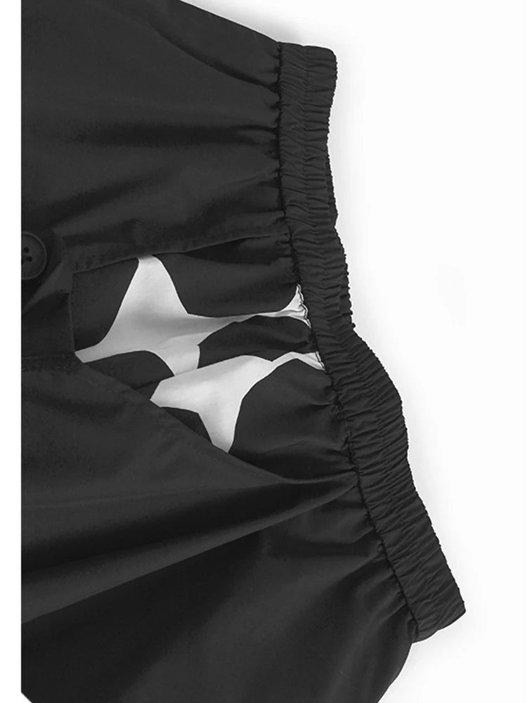 Big Size Black Dot Vest Wide Leg Pants Two Piece Suit New V-Neck Sleeveless Women Fashion Tide Spring Autumn 2025 1DJ1105