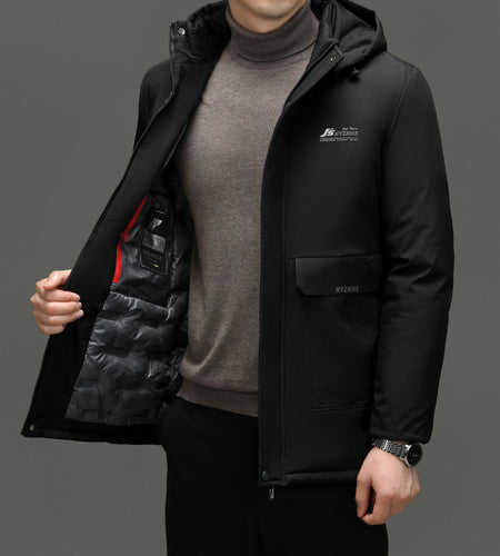 Winter Warm Hooded Long Parka Men New Warm Autumn Thick Waterproof Coat Men Fashion Casual Slim Zipper Jacket Coat Men