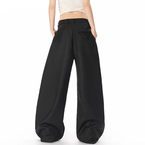 Load image into Gallery viewer, Men's Suit Pants Curved Knife Trendy New American Style Straight Wide Leg Solid Color High Street Male Trousers 9W1925
