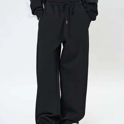 Load image into Gallery viewer, High Elastic Waist Black Drawstring Shaped Wide Leg Pants New Trousers Women Fashion Tide Spring Autumn 2025 1DH9584
