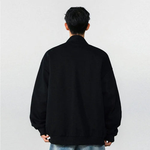 Load image into Gallery viewer, Fashion Men&#39;s Sweatshirts V-neck Single Breasted Solid Color Casual Menswear Loose Pocket Male Coats Korean Chic 9W1239
