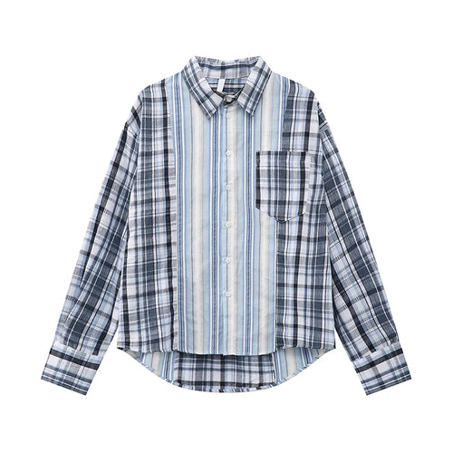Load image into Gallery viewer, Men&#39;s Shirts New Spring Multi Color Striped Plaid Shirt Long Sleeve Turn-down Collar Male Clothing Stylish Men Top 9W1684
