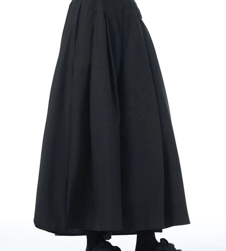High Elastic Waist Black Brief Pleated Long Wide Leg Pants New Trousers Women Fashion Tide Spring Autumn 2025 1DJ0952