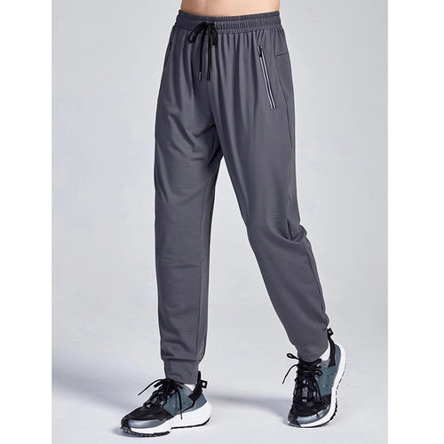 Load image into Gallery viewer, Men&#39;s Trousers Spring Summer Casual Solid Breathable Slim Straight Pants Male Joggers Thin Quick Dry Sweatpants Sports Pants
