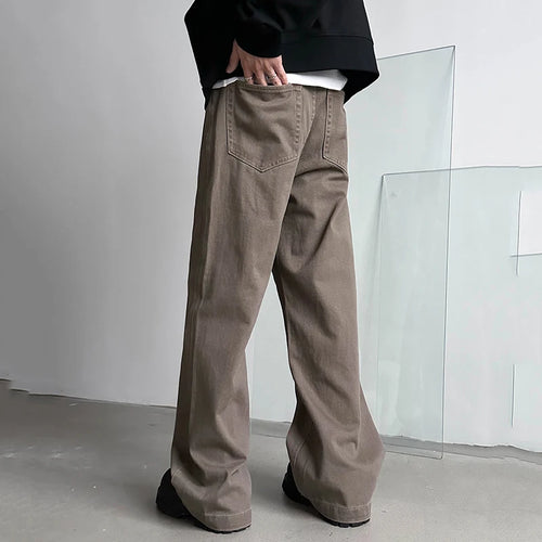 Load image into Gallery viewer, Men's Jeans New American Denim Pants Male Solid Color Casual Loose Straight Leg Trousers Summer  Men Clothing 9W1425
