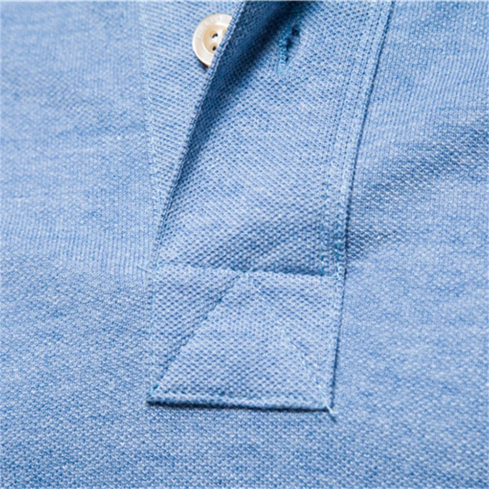 Cotton Men's Polos Solid Color Classic Polo Shirt Men Short Sleeve Top Quality Casual Business Social Polo Men