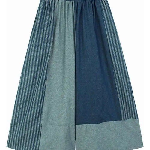 Load image into Gallery viewer, High Waist Blue Striped Denim Long Casual Wide Leg Jeans New Women Trousers Fashion Tide Spring Autumn 2025 1DJ0273
