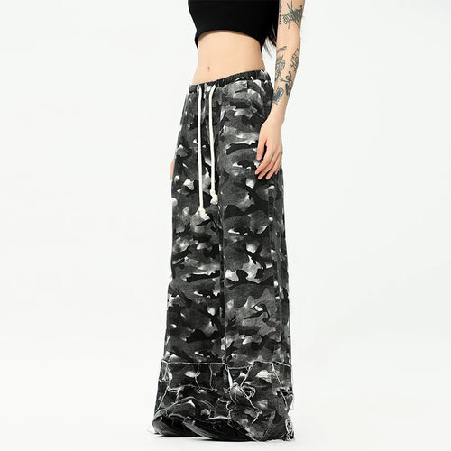 Load image into Gallery viewer, Men's Casual Pants Washed Stylish Micro Flared Elastic Waist Trendy Straight Leg New American Style Male Trousers 9W1960
