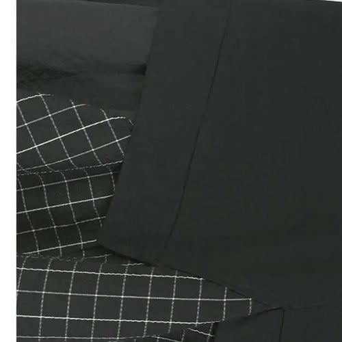 Load image into Gallery viewer, Women Black Plaid Color-block Big Size Midi Dress New Round Neck Short Sleeve Fashion Tide Spring Summer 2025 1DJ0086
