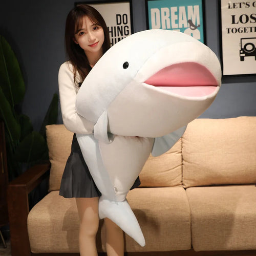 Load image into Gallery viewer, 55/70/120cm Creative Giant Whale Plush Toys Cute Soft Lying Shark Pillow Sleeping Cushion Stuffed Animal Dolls for Children Kids
