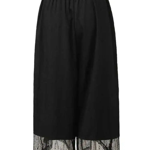 Load image into Gallery viewer, High Elastic Waist Black Mesh Perspective Wide Leg Pants New Trousers Women Fashion Tide Spring Autumn 2025 1DH5345
