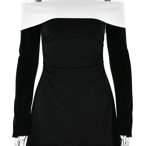 Load image into Gallery viewer, Elegant Sleeveless Long Sleeve Tight Elastic Short Skirt Women Sexy Backless Slim Party Club Evening Dress Summer 2024
