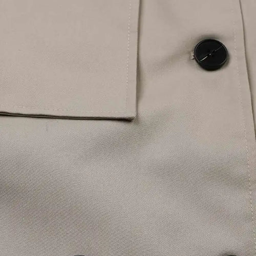 Load image into Gallery viewer, Women Gray Double Breasted Big Size Elegant Trench New Lapel Long Sleeve Windbreaker Fashion Spring Autumn 2025 2AA2434
