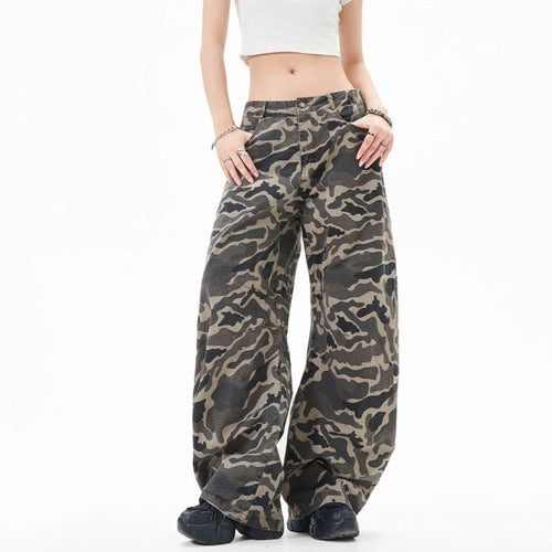 Load image into Gallery viewer, Men's Cargo Pants New American Style Curved Knife Trendy Distressed Washed Silhouette Stylish Male Casual Trousers 9W1919
