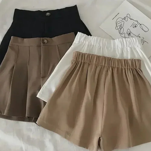 Load image into Gallery viewer, Summer Oversized Pleated Shorts High Waisted A-line Wide Leg Pants Casual Pants Drop Shipping
