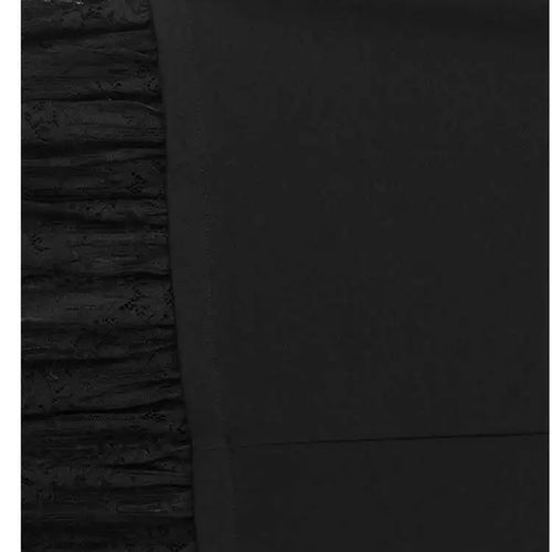 Load image into Gallery viewer, Women Black Three-dimensional Flower Lace Big Size Dress New Turtleneck Short Sleeve Fashion Spring Autumn 2025 1DH8218
