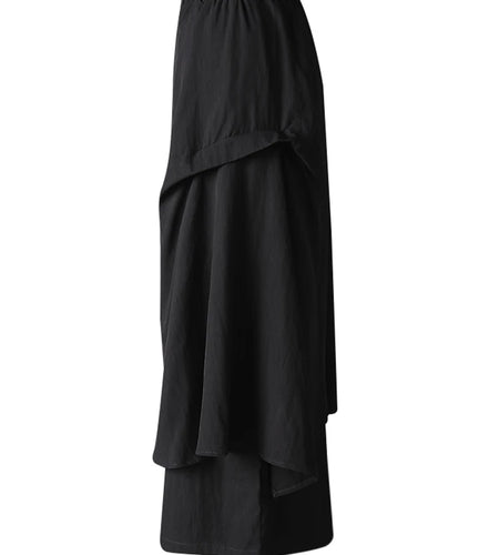 High Elastic Waist Button Irregular Spliced Wide Leg Pants New Trousers Women Fashion Tide Spring Autumn 2025 CPG3175