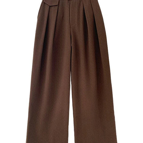 Load image into Gallery viewer, Autumn Casual Wide Leg Pants For Women High Waist Solid Minimalist Trousers Female Fashion Clothing Style
