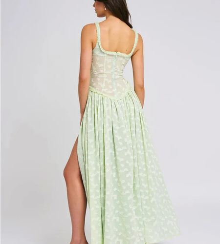 Elegant Sleeveless Lace Patchwork Zipper Split Dress Women Slim Maxi Vesidos Sexy Party Club Evening Dress Holiday 2024