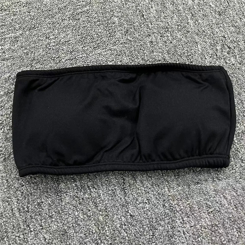 Pad Tube Tops Sports Bra Women Fitness Bra Intimate Strapless Bustier Bandeau Breathable Wrapped Chest Underwear Yoga Bra