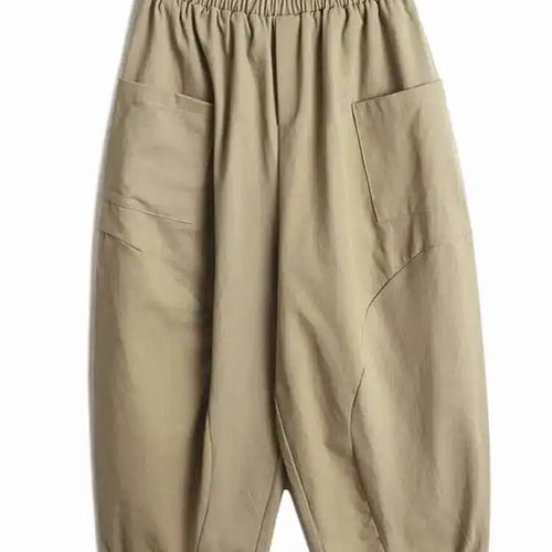 Load image into Gallery viewer, High Elastic Waist Army Green Casual Pocket Long Harem Pants New Trousers Women Fashion Tide Spring Autumn 2025 1DH6194
