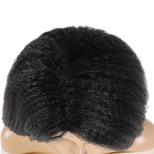 Load image into Gallery viewer, Synthetic Fiber 22&quot; Yaki Straight Black Women Wigs Natural Haircuts Wear and Go Kinky Curly Wig Fluffy Thick Hairline
