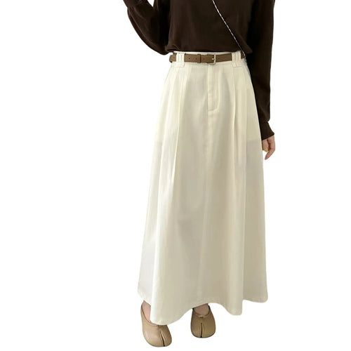 Load image into Gallery viewer, Spring Summer Korean Fashion Solid Elegant Sexy Pleated Long Skirt Women High Waist Festival Versatile Slim Skirts 2025 Casual
