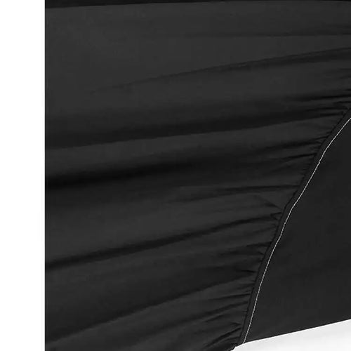 Load image into Gallery viewer, Women Black Pleated Color-block Big Size Midi Dress New Round Neck Short Sleeve Fashion Tide Spring Summer 2025 1DH5237
