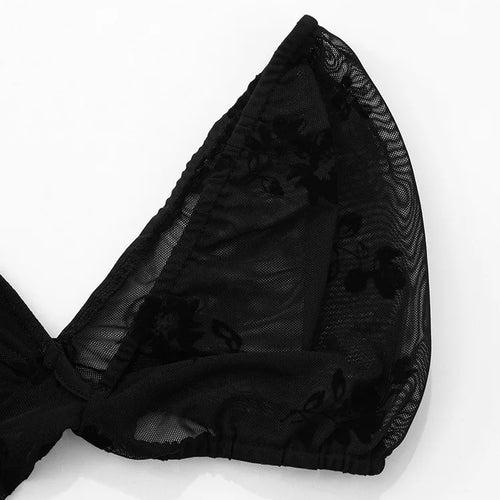 Load image into Gallery viewer, See Through Lace Sexy Mini Dress Women Patchwork Short Sleeve Square Collar Backless High Waist Pleated Club Dress
