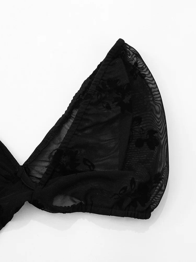 See Through Lace Sexy Mini Dress Women Patchwork Short Sleeve Square Collar Backless High Waist Pleated Club Dress