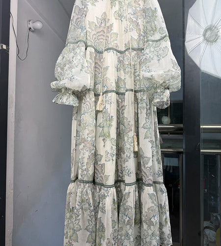 Hit Color Loose Dresses For Women O Neck Long Sleeve High Waist Temperament Long Dress Female Fashion Style Clothes