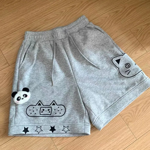 Load image into Gallery viewer, Casual Cat Print Shorts for Women Streetwear Fashion Short Mujer 2024 New Bottoms Summer Y2k Pants Pantalones Cortos De Mujer
