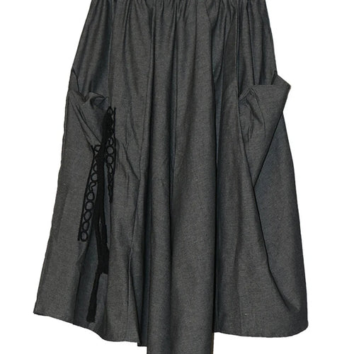 Load image into Gallery viewer, High Elastic Waist Black Pokcet Pleated Casual Wide Leg Pants New Trousers Women Fashion Tide Spring Autumn 2025 1DJ1070
