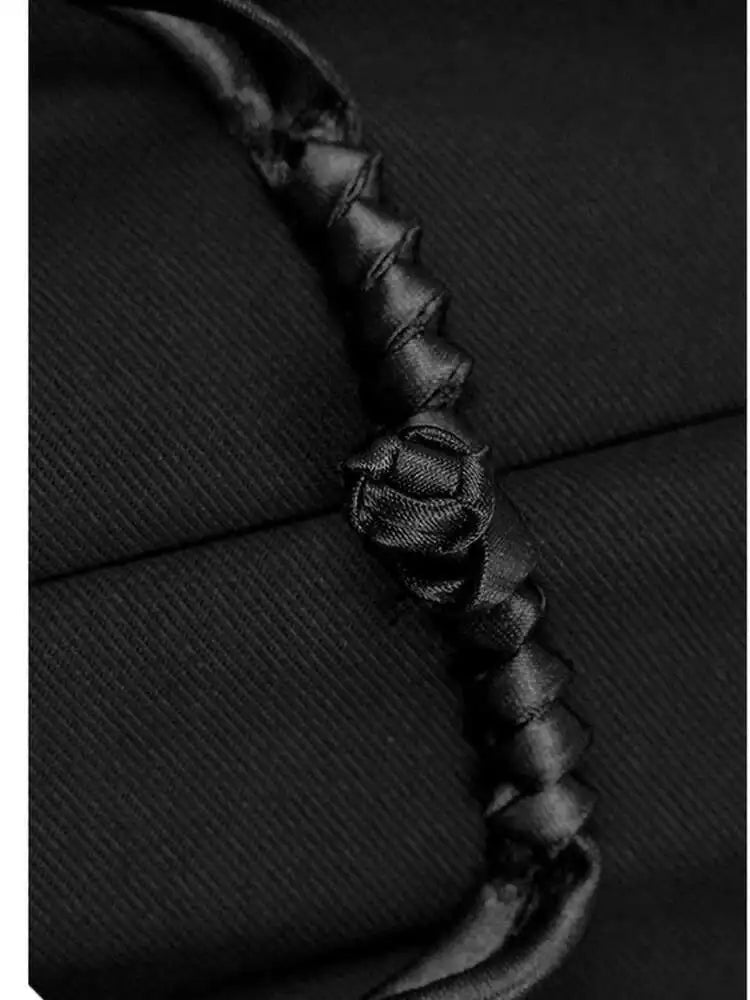 High Elastic Waist Black Irregular Tassels Elegant Half-body Skirt Women Fashion Tide New Spring Autumn 2025 1DH4883