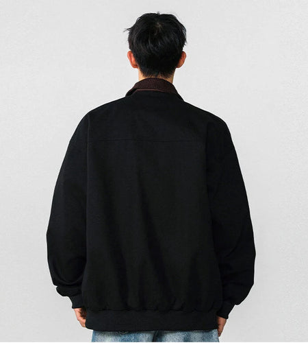 High Street Men's Jackets Spring New American Top Spliced Turn-down Collar Niche Design Multi Pockets Trendy 9W1273