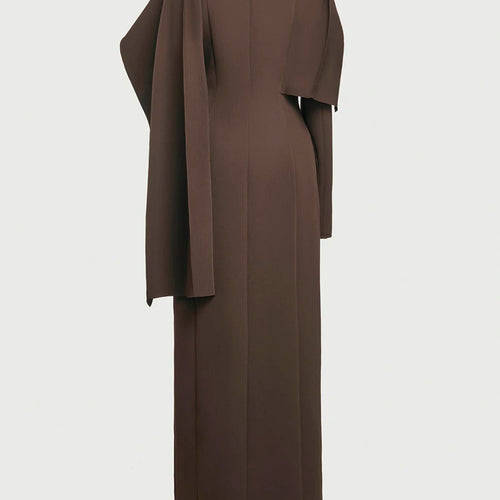 Load image into Gallery viewer, Solid Spliced Button Slimming Jackets For Women V Neck Long Sleeve High Waist Temperament Long Coat Female Fshion
