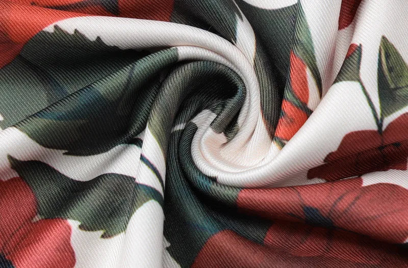 Floral Print Sexy Skirt Two Piece Sets Women Fashion Sleeveless Crop Tops And Long Skirt Femme Printed Two Piece Sets