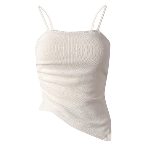 Load image into Gallery viewer, Beige Irregular Tank Top Brief Wide Leg Pants Two Piece Suit New Sleeveless Women Fashion Tide Spring Summer 2025 CPG3157
