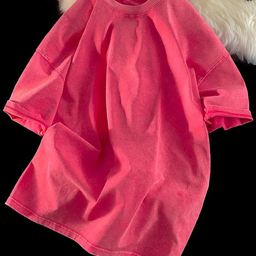 Load image into Gallery viewer, 100% Combed Cotton T-shirt Acid Washed T Shirt For Men Unisex Vintage T-shirt Y2k Casual Top Tee Men's Clothing
