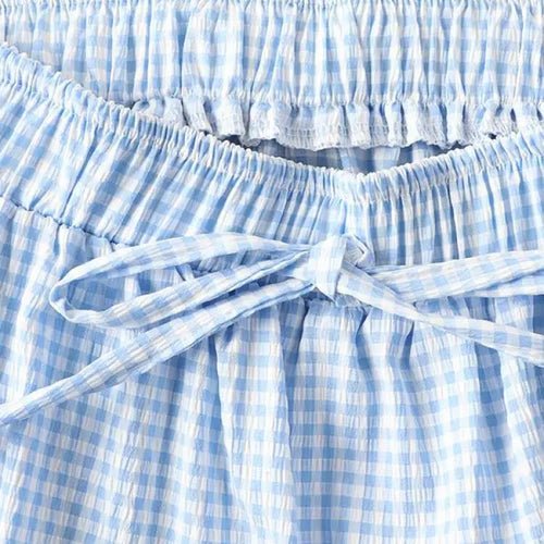 Load image into Gallery viewer, Skirt Womens Medium Long Elastic Waist A-line Vintage Plaid Skirts Female Summer Streetwear Casual Skirts Fashion 2022 New
