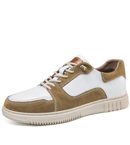 Men's Casual Shoes Split Leather Hollow Breathable Soft Flats Loafers Comfortable Driving Shoes Big Plus Size 36-49