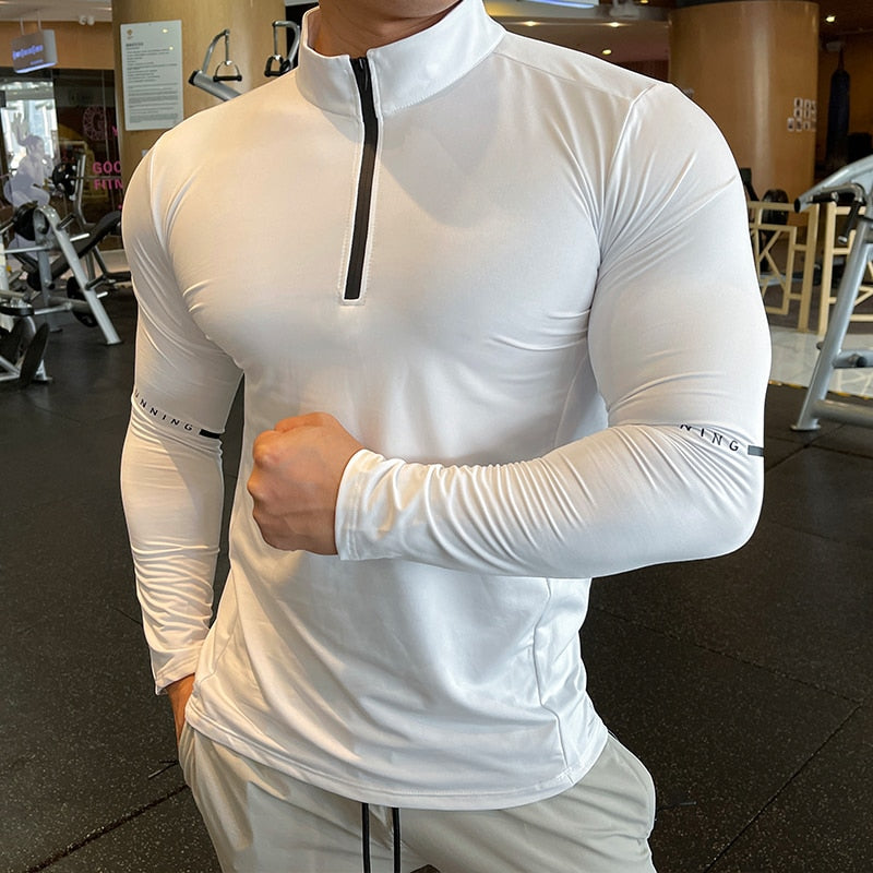 Gym Elasticity Sweatshirt Fitness Trainer Compression Sport T-shirt for Running Exercise Bodybuilding LongSleeves Tops Plus Size