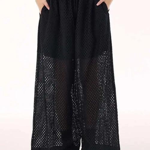 Load image into Gallery viewer, Women White Hollow Out Big Size Long Elegant Shirt Dress New Lapel Sleeveless Fashion Tide Spring Autumn 2025 1DH9424
