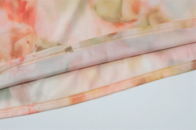 Halter Print Ruffle Sexy Maxi Dress Women Gown Summer New Fashion Sleeveless Backless Ruched Beach Club Party Dress