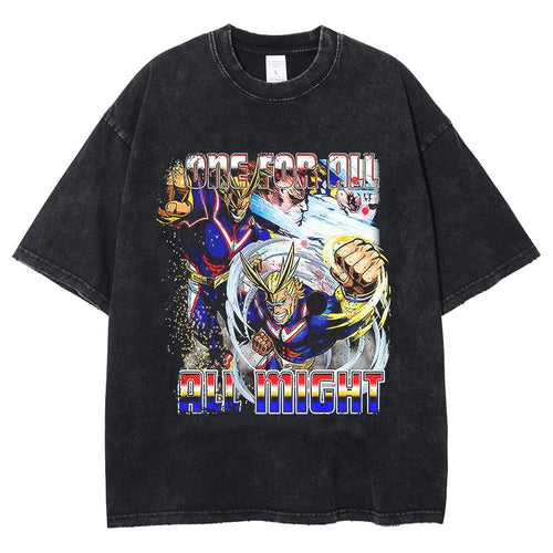 Load image into Gallery viewer, Vintage Washed Tshirts Anime T Shirt Harajuku Oversize Tee Cotton fashion Streetwear unisex top ab76
