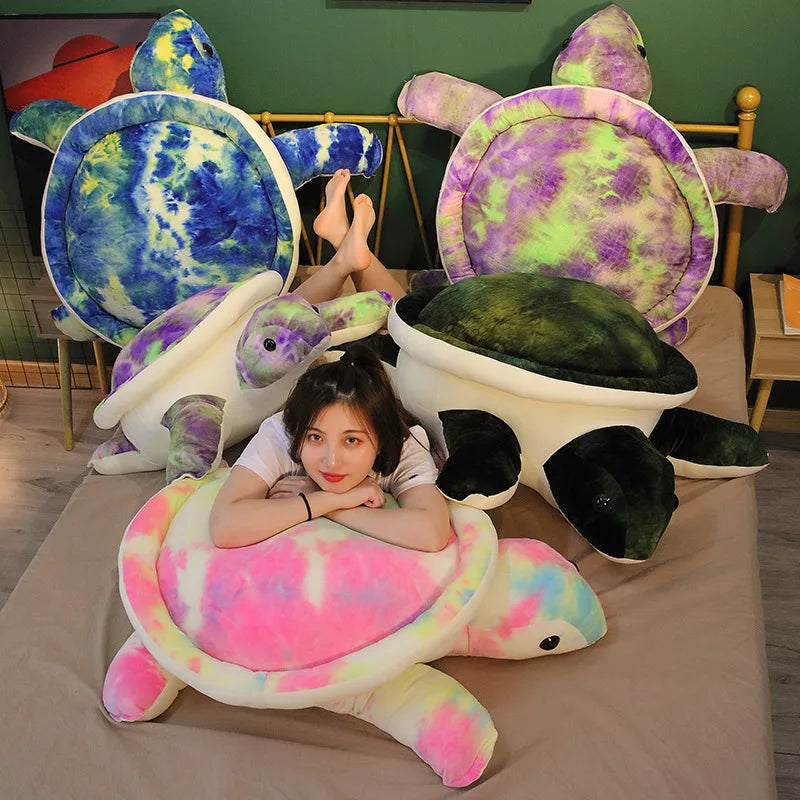 35/45/55cm Lovely Tortoise Plush Toy Kawaii Animal Dolls Stuffed Soft Animal Sea Turtle Pillow Birthday Gifts for Children Girl