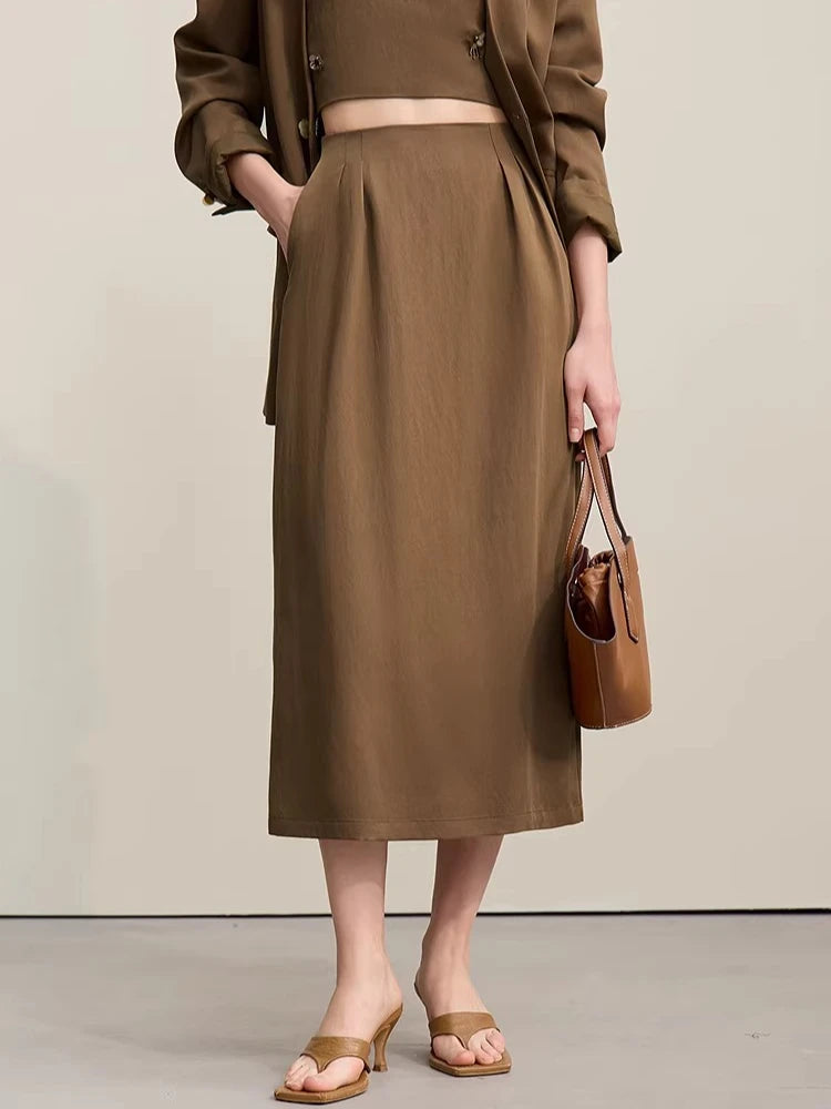 V-Neck Women's Jacket 2026 Spring New Slim Sleeveless Vest Skirt Women's Separate Casual Elegant Women's Skirt 1262102 4