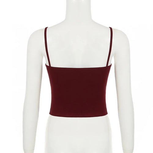 Load image into Gallery viewer, Chic Side Hollow Lace Patchwork Camis Women Hottie Summer Mini Skinny Cropped Tops Fashion Solid Spaghetti Strap Y2K
