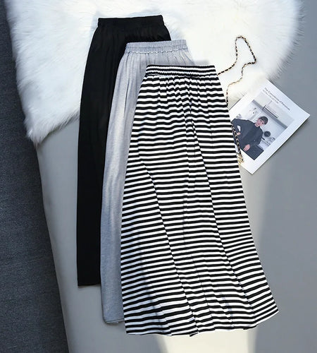 Korean Style Fashion High Waist Long Skirt Women Spring Summer Casual All-match Streetwear Straight Midi Skirt Y2k